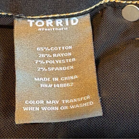 Torrid Womens Bombshell Skinny Crop Jeans Size 18 Stretch Distressed Casual Edgy - Picture 9 of 10